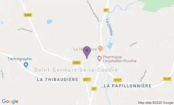 Localisation Saint Germain de la Coudre Ap - 61130