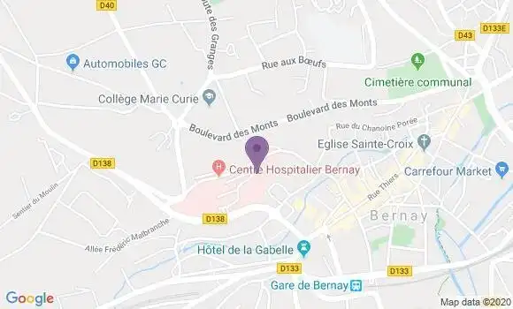 Localisation Saint Hilaire sur Rille Ap - 61270