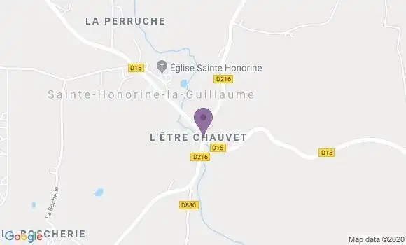 Localisation Ste Honorine la Guillaume Ap - 61210