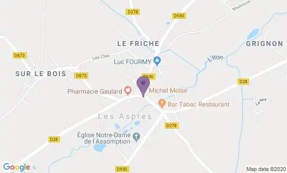 Localisation Les Aspres Ap - 61270