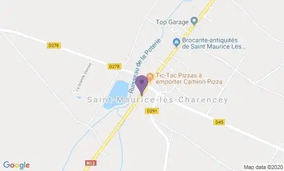 Localisation Saint Maurice les Charencey Ap - 61190