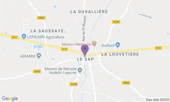 Localisation Le Sap Bp - 61470