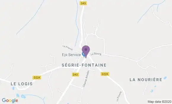 Localisation Segrie Fontaine Ap - 61100