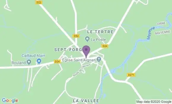 Localisation Sept Forges Ap - 61330