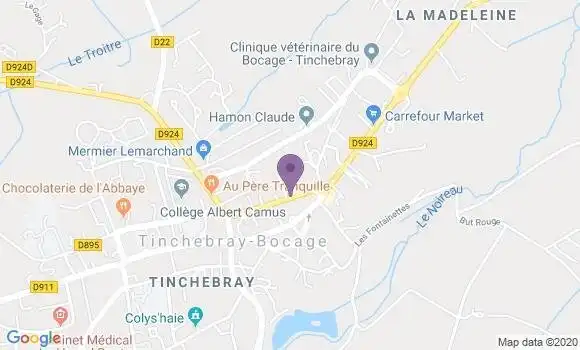 Localisation Tinchebray - 61800