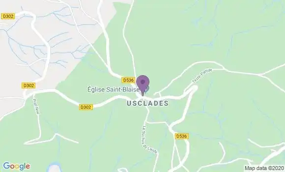Localisation Usclades et Rieutord Ap - 07510