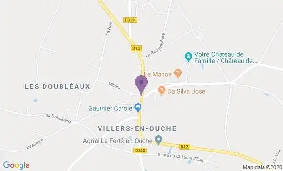 Localisation Villers En Ouche Ap - 61550