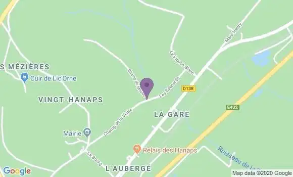 Localisation Vingt Hanaps Ap - 61250