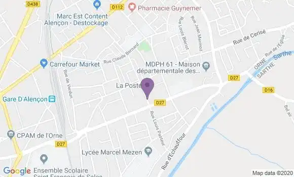 Localisation Alencon Courteille Bp - 61000