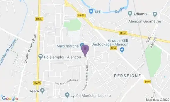 Localisation Alencon Perseigne Bp - 61000