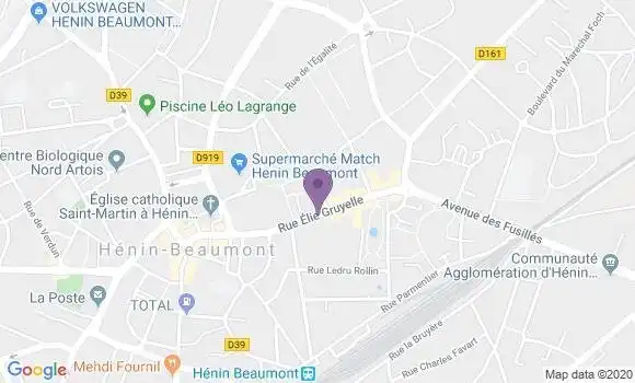 Localisation Henin Villes Jumelees Bp - 62110