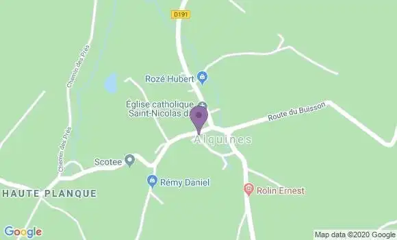 Localisation Alquines Ap - 62850