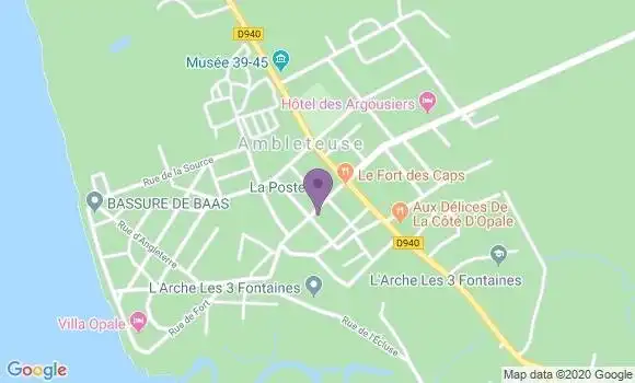 Localisation Ambleteuse Bp - 62164
