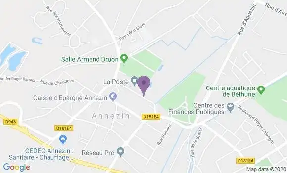 Localisation Annezin - 62232