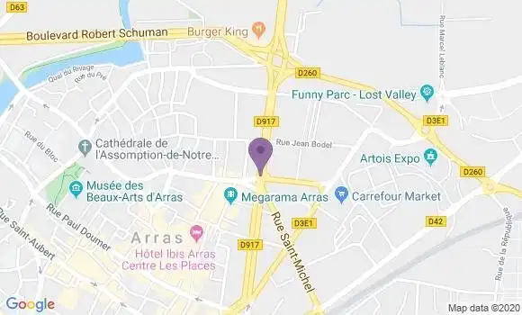 Localisation Arras R P - 62000