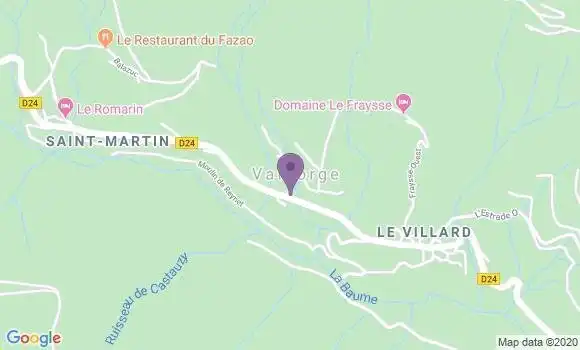 Localisation Valgorge Bp - 07110