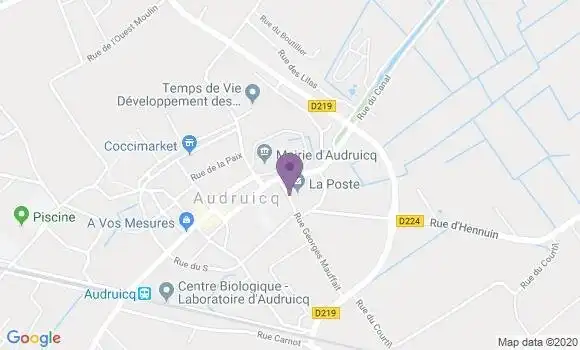 Localisation Audruicq - 62370