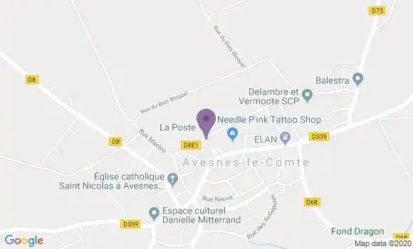 Localisation Avesnes le Comte - 62810