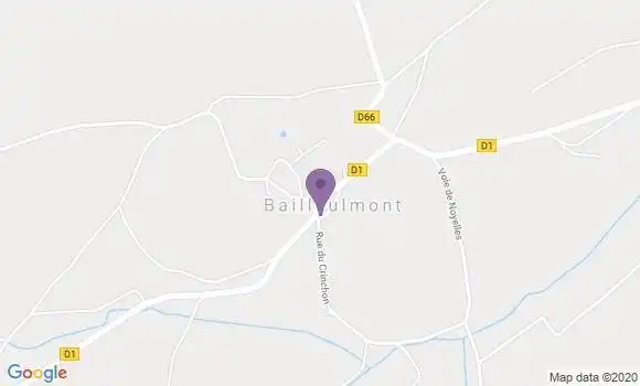 Localisation Bailleulmont Ap - 62123