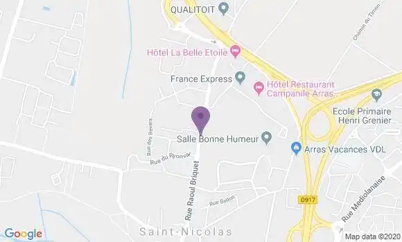 Localisation Beaurains - 62217