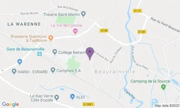 Localisation Beaurainville - 62990