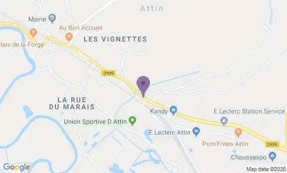 Localisation Beutin Bp - 62170
