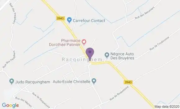 Localisation Racquinghem Bp - 62120