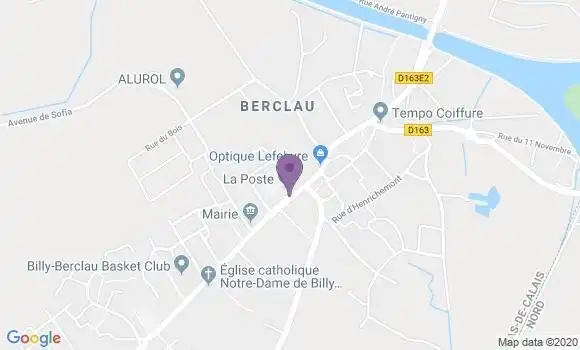 Localisation Billy Berclau Bp - 62138