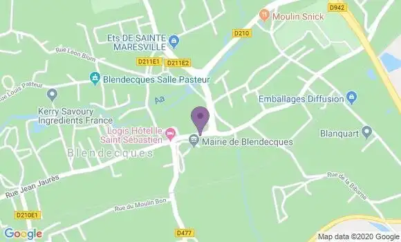 Localisation Blendecques Bp - 62575