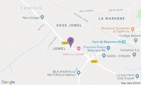 Localisation Brimeux Bp - 62170