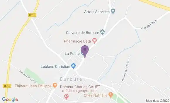 Localisation Burbure Bp - 62151