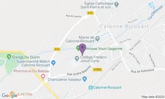 Localisation Calonne Ricouart - 62470
