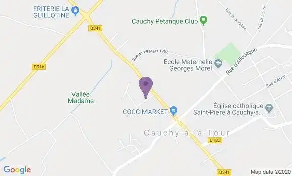 Localisation Cauchy a la Tour Bp - 62260