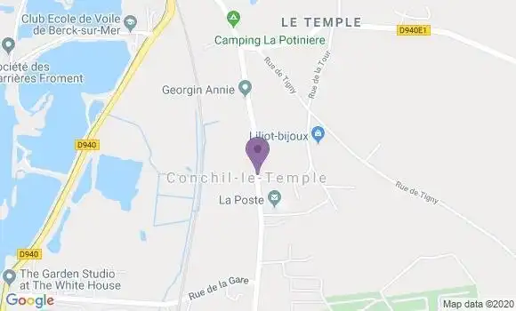Localisation Conchil le Temple Bp - 62180