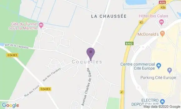 Localisation Coquelles Bp - 62231
