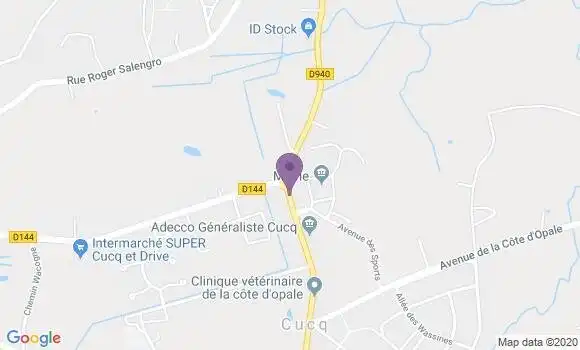 Localisation Cucq Bp - 62780