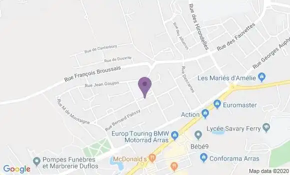 Localisation Dainville Bp - 62000