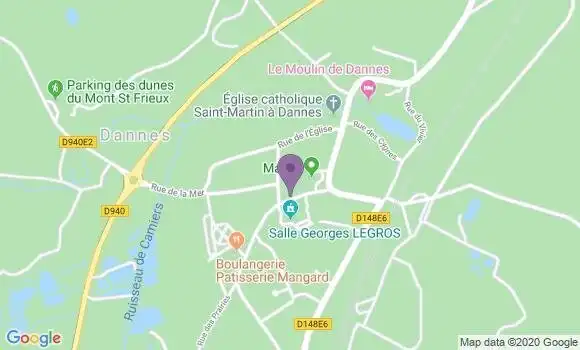Localisation Dannes Bp - 62187