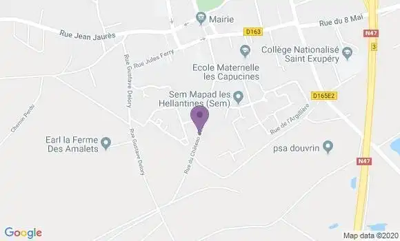 Localisation Douvrin Bp - 62138