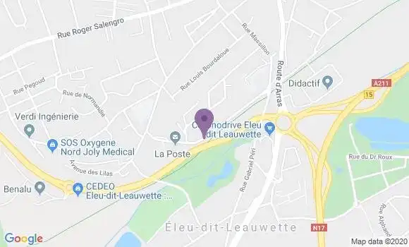 Localisation Eleu Dit Leauwette Bp - 62300