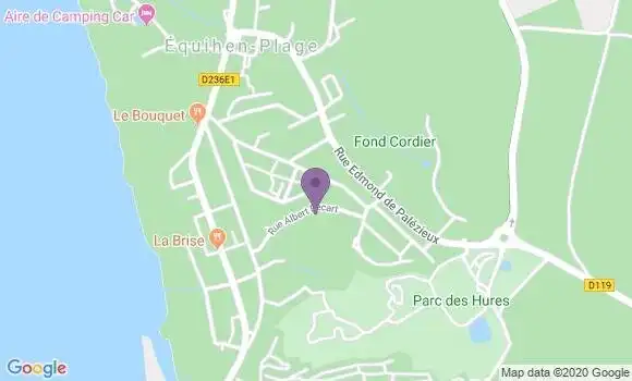 Localisation Equihen Plage Bp - 62224