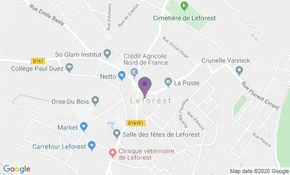 Localisation Evin Malmaison Bp - 62141