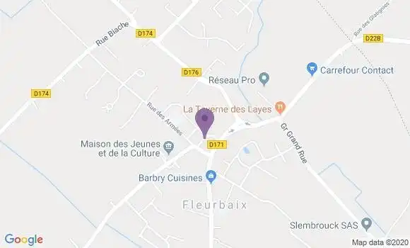 Localisation Fleurbaix Bp - 62840