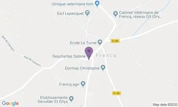 Localisation Frencq Bp - 62630