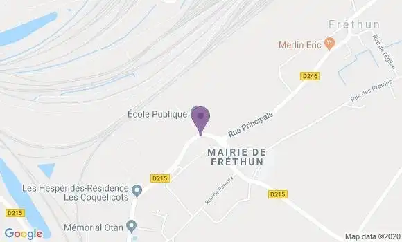 Localisation Frethun Bp - 62185