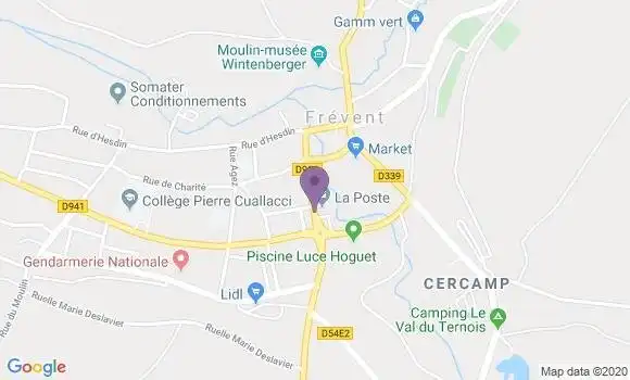 Localisation Frevent - 62270