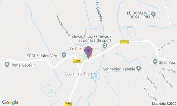 Localisation Gonnehem Ap - 62920