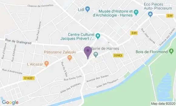 Localisation Harnes - 62440