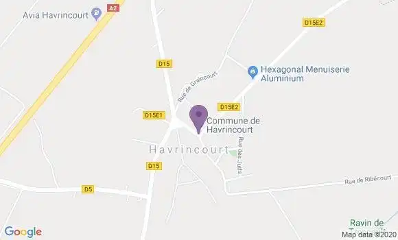 Localisation Havrincourt Bp - 62147