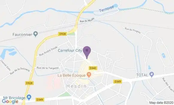 Localisation Hesdin - 62140